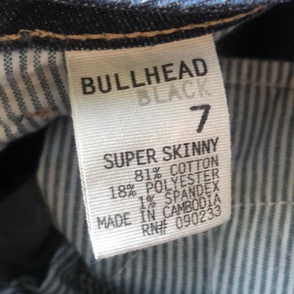 Bullhead Super Skinny Blue Jeans - Picture 5 of 6